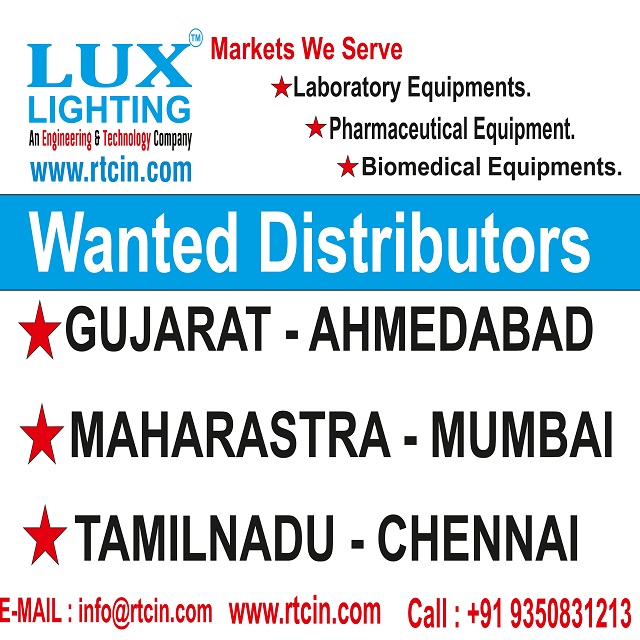 Wanted Distributors. 1. GUJARAT - AHMEDABAD 2. MAHARASTRA - MUMBAI 3. TAMILNADU - CHENNAI